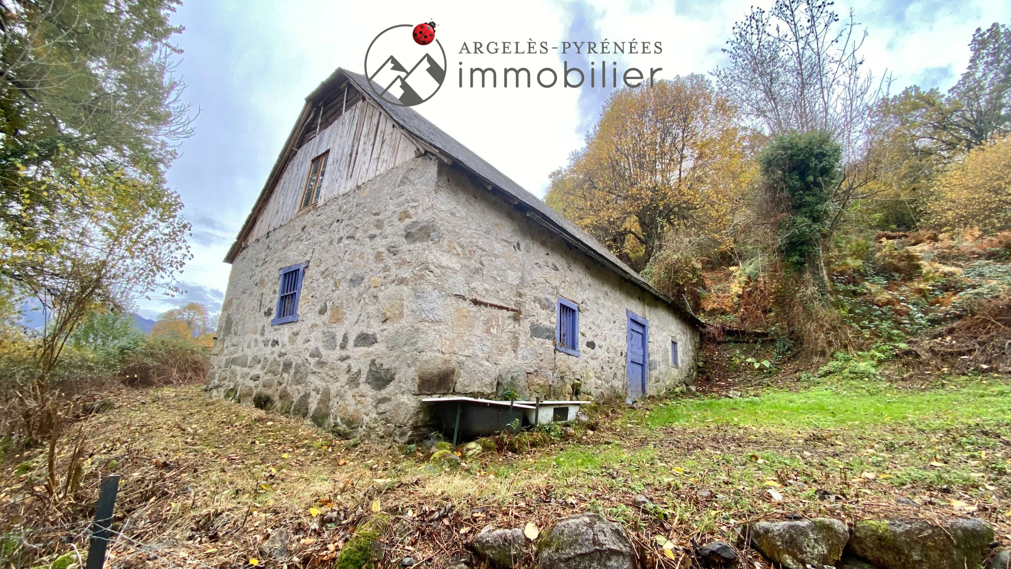 Grange à rénover sur plus de 3 hectares Proche ARGELES-GAZ